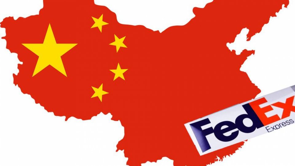 Čína a FedEx ilustrace